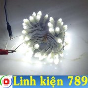  LED F5 LED đúc F5 đế 9mm chống nước 12V màu trắng cuộn 3m 50 bóng